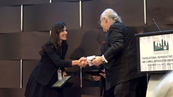Gynaecologist, Andrea Bernabeu, receives in New York the Young Investigator Award