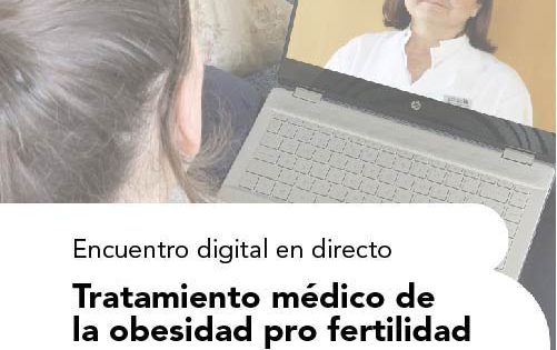La endocrinóloga Pino Navarro responde en un webinar a consultas sobre el Tratamiento médico de la obesidad pro fertilidad el martes 5