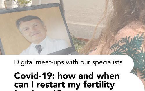 Dr Rafael Bernabeu will conduct this Wednesday the Covid-19 Webinar: How and when can I start or retake my fertility treatment?