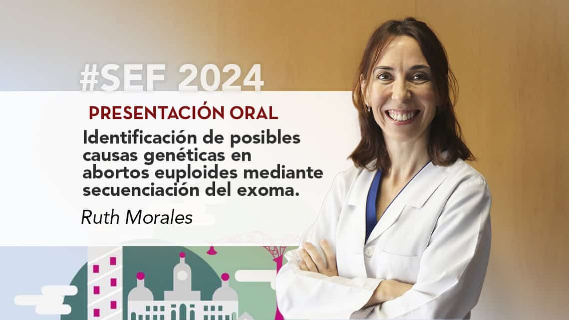 Dr Ruth Morales will present her study on the euploid miscarriages genetic causes at the SEF congress