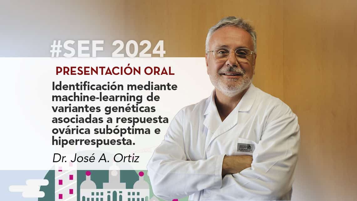 Dr José Antonio Ortiz will present a predictive model of ovarian response based on machine-learning at the SEF congress